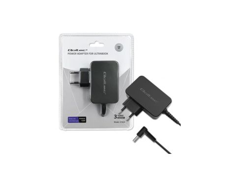 Qoltec Zasilacz do ultrabooka laptopa HP 45W 19.5V 2.31A 4.5*3.0+pin