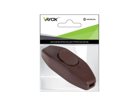 PRZEŁĄCZNIK PRZELOTOWY BRĄZOWY 2,5A/250V, DO MONTAŻU PRZEMYSŁOWEGO Vayox Pak.