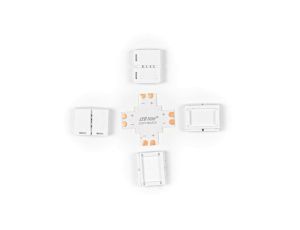 LED line łącznik do taśm LED CLICK CONNECTOR kątowy 8 mm 2 PIN Typ +