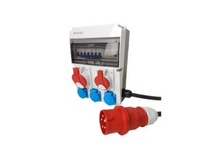 Rozdzielnica budowlana JUN-S/FI 1x 32A 1x 16A 3x230V z kablem IP44 DOKTORVOLT 0287