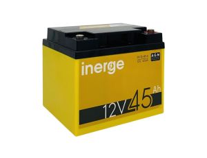 Akumulator VRLA AGM 12V 45Ah (żywotność 7-9lat) INERGE IN-12-45-A