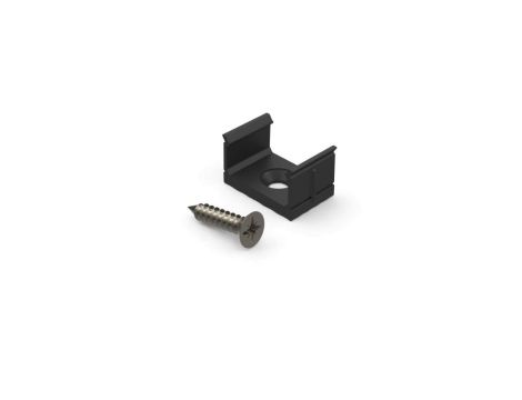 Uchwyt do profilu aluminiowego 10mm nawierzchniowego czarny 10szt