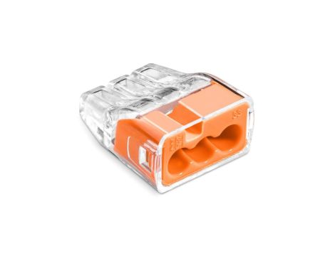 IDEALNA Szybkozłączka SCP3 B10 wtykowa do drutów i wielodrutów 3-torowa 4mm 32A 450V 88001008 /10 szt./