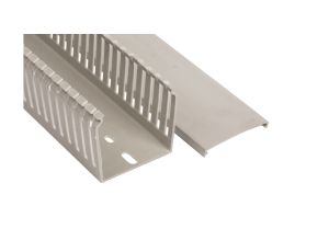 Korytko grzebieniowe samogasnące 60x60 szare z pokrywą UV ECS6060 /2m/