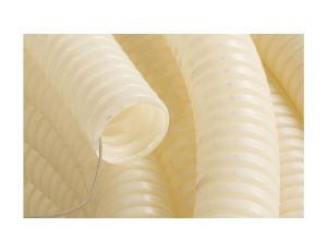 Rura karbowana z pilotem 25mm kolor naturalny 750N FK15/25F DX16325R /75m/