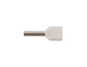 Końcówka tulejkowa izolowana HI 2X0,75/8 biała E08KH-02020104121 /100szt./