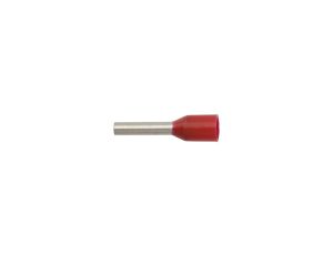 Końcówka tulejkowa izolowana 1mm2/8mm czerwona cynowana TI1L8 /100szt./
