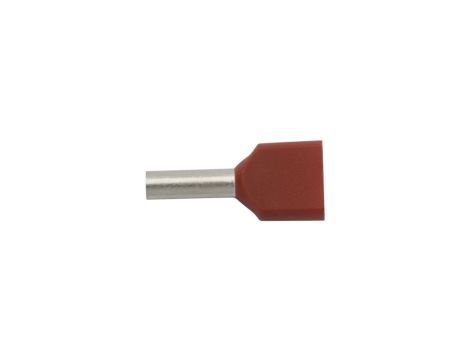 Końcówka tulejkowa izolowana HI 2X1,5/8 czerwona E08KH-02020105121 /100szt./
