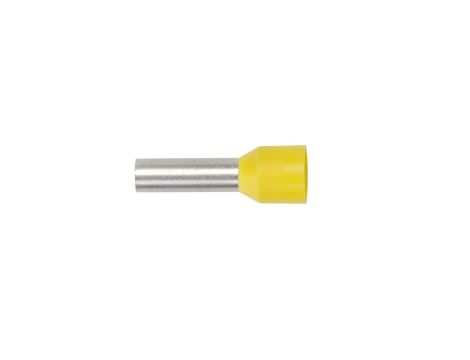 Końcówka tulejkowa izolowana TI 6mm2/12mm żółta cynowana TI6L12 /100szt./