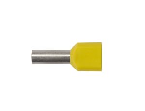 Końcówka tulejkowa izolowana HI 2X6/14 DIN żółta E08KH-02020102401 /100szt./