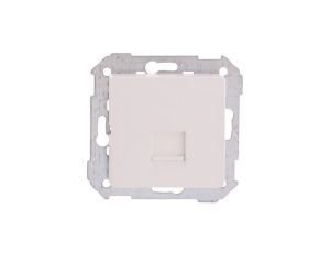 Simon 82 Pokrywa gniazda komputerowego pojedynczego RJ45 płaska z adapterem o przesłoną biała 82005-30