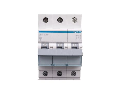 Wyłącznik nadprądowy 3P B 6A 6kA AC MBN306E