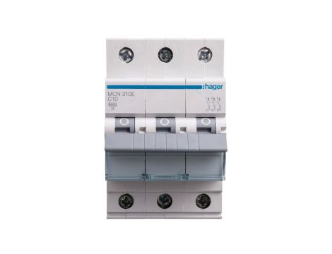 Wyłącznik nadprądowy 3P C 10A 6kA AC MCN310E