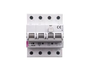 Wyłącznik różnicowo-nadprądowy 4P 10A C 0,03A typ AC KZS-4M 002174022