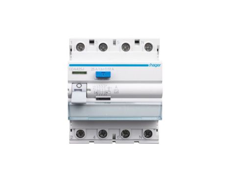 Wyłącznik różnicowoprądowy 4P 25A 0,03A typ A CDA425J