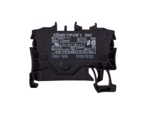 Złączka szynowa 2-przewodowa 2,5mm2 czarna 2002-1205 TOPJOBS