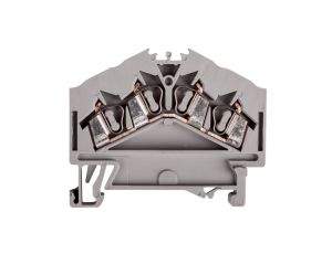 Złączka szynowa 4-przewodowa 2,5mm2 szara 280-646