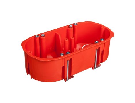 Puszka podtynkowa 2x60mm p/t regips pomarańczowa PK-2x60 0210-00