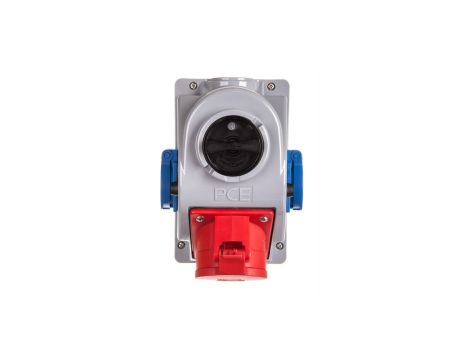 Gniazdo stałe z wyłącznikiem 0-1 32A 5P 400V + 2x2P+Z 230V IP44 COMBO-POL 96062542W