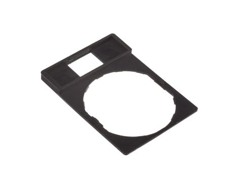 Szyld opisowy 30x40mm do etykiet 8x27mm czarny 22mm prostokątny ZBZ32 /10szt./