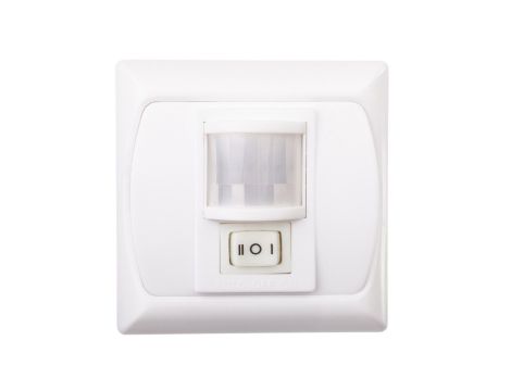 Czujnik ruchu 300W 120st. MERGE JQ-L podtynkowy IP20 biały 07690