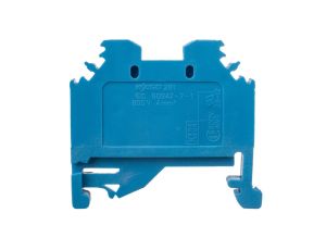 Złączka szynowa 2-przewodowa 4mm2 niebieska 281-104