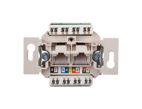 Gniazdo komputerowe UAE 8/8 pinowe nieekranowane kat.5e 534576