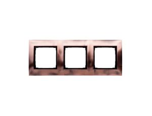 Simon 54 Premium Ramka potrójna metalowa miedź rustykalna DR3/36