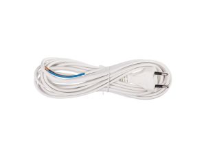 Przewód przyłączeniowy H03VVH2-F 2x0,75 5m biały S15275