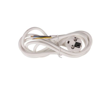 Przewód przyłączeniowy H05VV-F 3x1 2m biały S14312
