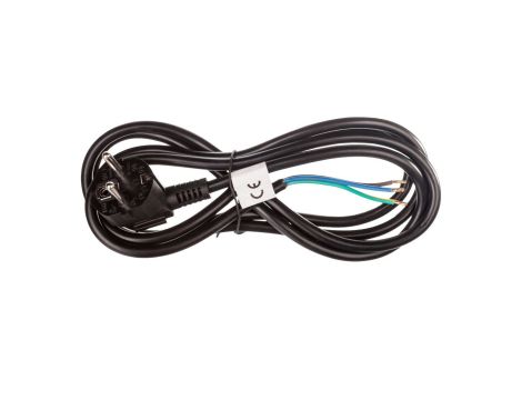 Przewód przyłączeniowy H05VV-F 3x1 2m czarny S18312