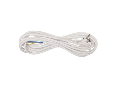 Przewód przyłączeniowy H05VV-F 3x1 5m biały S14315