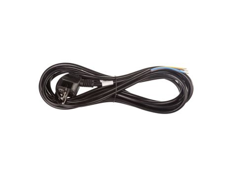 Przewód przyłączeniowy H05VV-F 3x1 5m czarny S18315