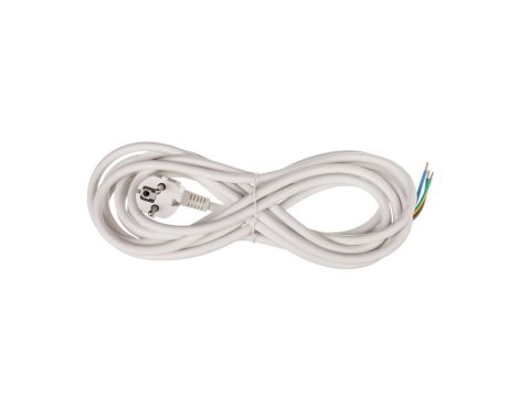 Przewód przyłączeniowy H05VV-F 3x1,5 5m biały S14325