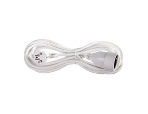 Przedłużacz 1-gniazdo z/u 5m /H05VV-F 3x1/ biały P0115