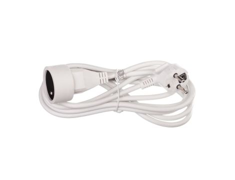 Przedłużacz 1-gniazdo z/u 3m /H05VV-F 3x1/ biały P0113
