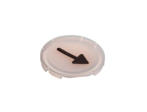 Soczewka przycisku 22mm płaska biała z symbolem KIERUNKI RUCHU M22-XDL-W-X7 218305
