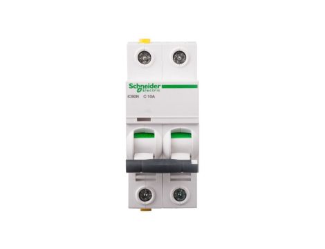 Wyłącznik nadprądowy 2P C 10A 6kA AC iC60N-C10-2 A9F04210