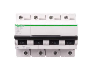 Wyłącznik nadprądowy 4P C 80A 6kA AC iC120 Acti9 A9N18372