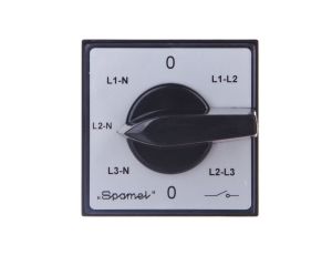 Przełącznik woltomierza 3xL-L i 3xL-N do wbudowania ŁK15-4.883P03