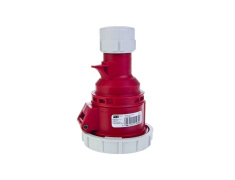 Gniazdo przenośne 16A 5P 400V czerwone IP67 SHARK 2152-6