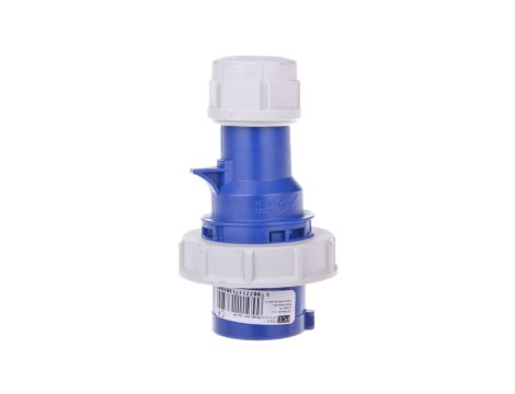Wtyczka przenośna 16A 3P 230V niebieska IP67 SHARK 0132-6v