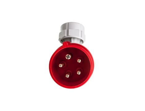 Wtyczka przenośna kątowa 16A 5P 400V czerwona IP44 TWIST 8015-6