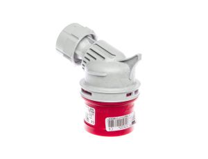 Wtyczka przenośna kątowa 16A 5P 400V czerwona IP44 TWIST 7415-6