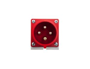 Wtyczka odbiornikowa 32A 4P 400V czerwona IP44 524-6