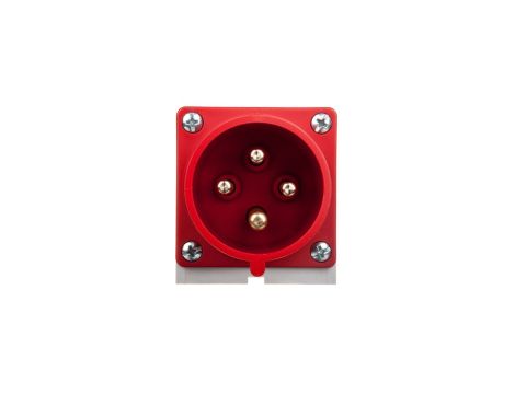 Wtyczka odbiornikowa 32A 4P 400V czerwona IP44 524-6