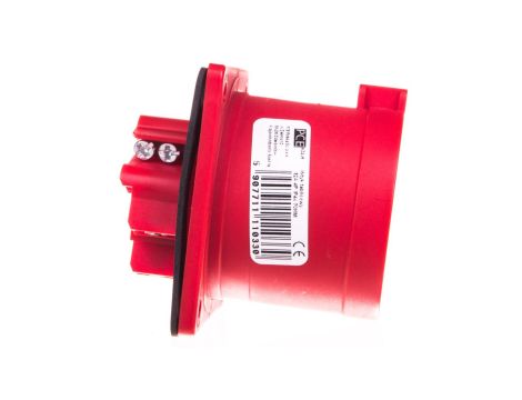 Wtyczka tablicowa 32A 4P 400V czerwona IP44 624-6
