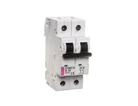 Wyłącznik nadprądowy 2P D 10A 10kA AC ETIMAT10 002153714