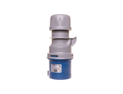 Wtyczka przenośna 32A 3P 400V niebieska IP44 TURBO SHARK 023-6TT