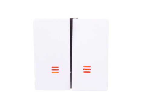 Simon 82 Klawisz podwójny łącznika świecznikowego z podświetleniem biały 82025-30